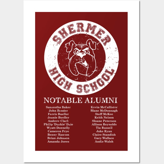 Shermer High School Alumni Wall Art by Paulychilds